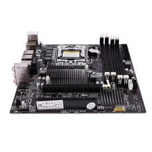 X58F LGA1366 настольный компьютер материнская плата с жесткими дисками SATA 3,0/2,0 USB 2,0 DDR3 1600 ГБ, 64 ГБ, 2 канала материнская плата для Intel