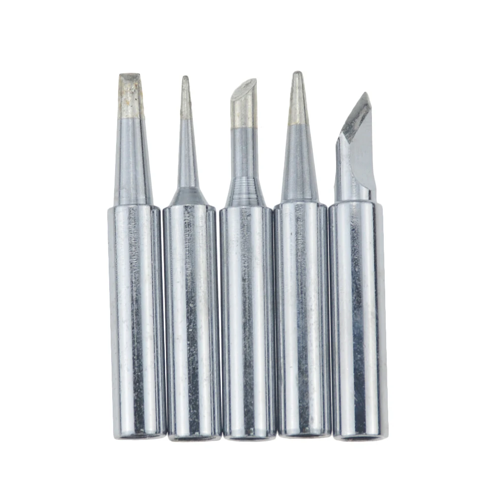 5Pcs I + B + K 2.4D + 3C 납땜 인두 구리 900M 인두 헤드 세트, 핫 베어 구리 전기 납땜 인두 팁 내부