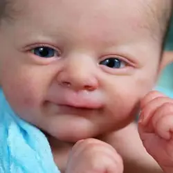 Kit de poupée de 17 pouces, avec corps et yeux, pièces de poupée non peintes 
