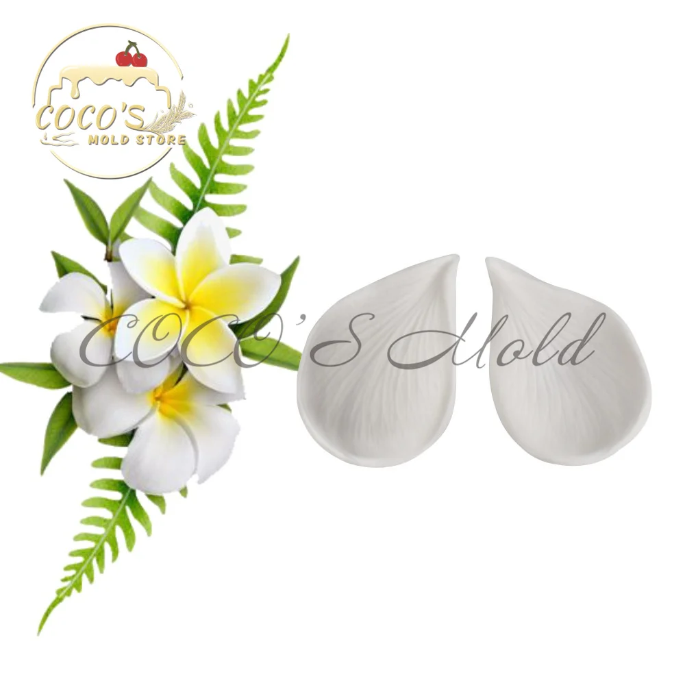 

Frangipani Flower Petals Leaf Silicone Veiner Mold Diy Fondant Cake Mould Kitchen Accessories Cake Decorating Tools Bakeware