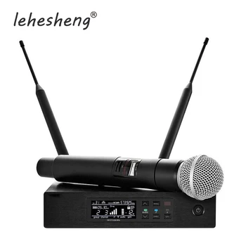 

Professional UHF Microphone QLXD24 Digital Wireless System True Diversity QLXD4 Handheld Bodypack Headset Mic 3 Pin Karaoke Mic