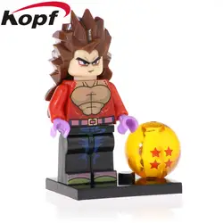 20 шт. строительный блок DRAGON BALL Broli Burdock Son Goku Gogeta Vegeta кирпичи фигурки развивающая модель для детей игрушки PG1601