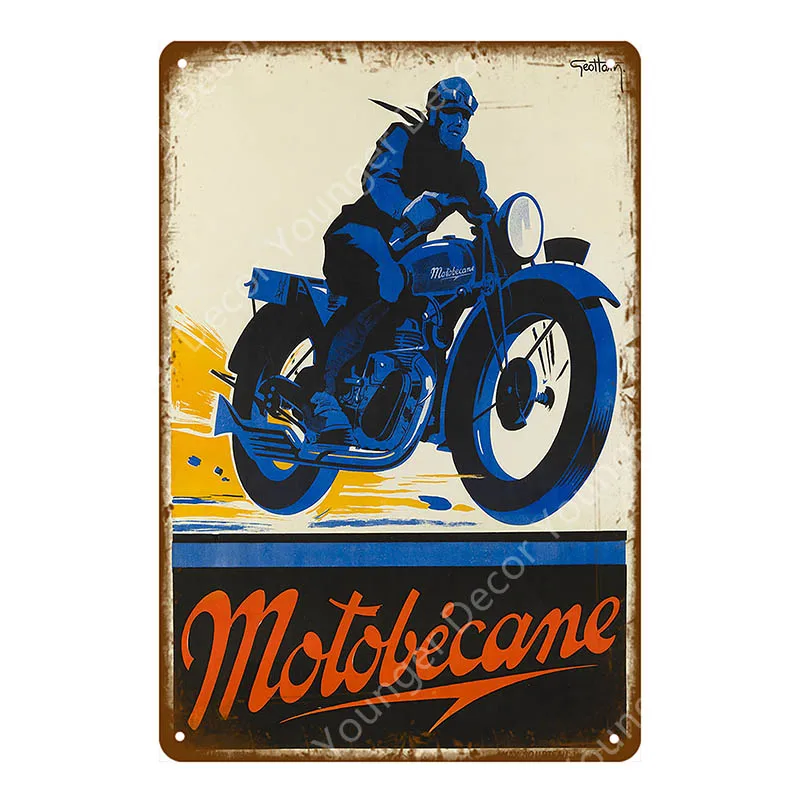 Классический Ариэль мотоциклы металлические жестяные знаки Vespa электромобиль плакат для гараж; клуб магазин домашний декор винтажное украшение для стен - Цвет: YD5378G