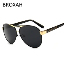 Качественные поляризационные солнцезащитные очки для мужчин,, брендовые, для вождения, солнцезащитные очки, для мужчин, пилот, солнцезащитные очки, овальные оттенки, UV400, Gafas De Sol Hombre 2802