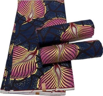 

Veritable 2020 guaranteed real Printed gold wax cloth high quality pagne 6yards african ankara sewing fabric