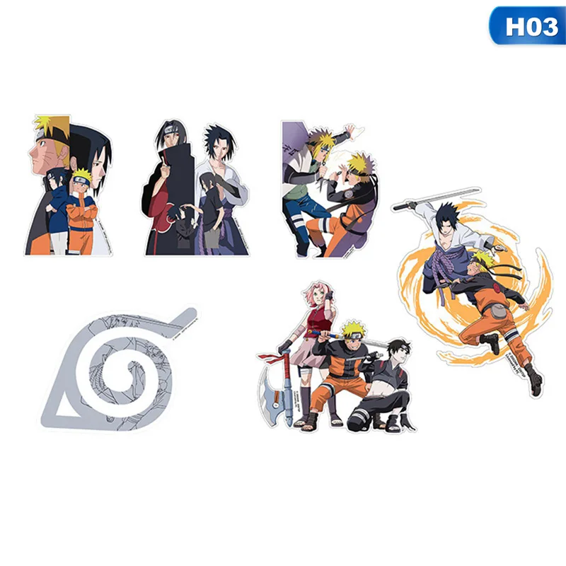 Стикеры японского аниме стикеры Naruto с мультипликационным принтом для сноуборда