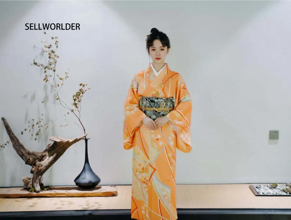 Orange yukata Clearance