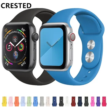 

Strap For Apple Watch band 44 mm/40mm 42mm 38mm bracelet silicone pulseira watchband applewatch iwatch 5 4 3 correa 44mm series