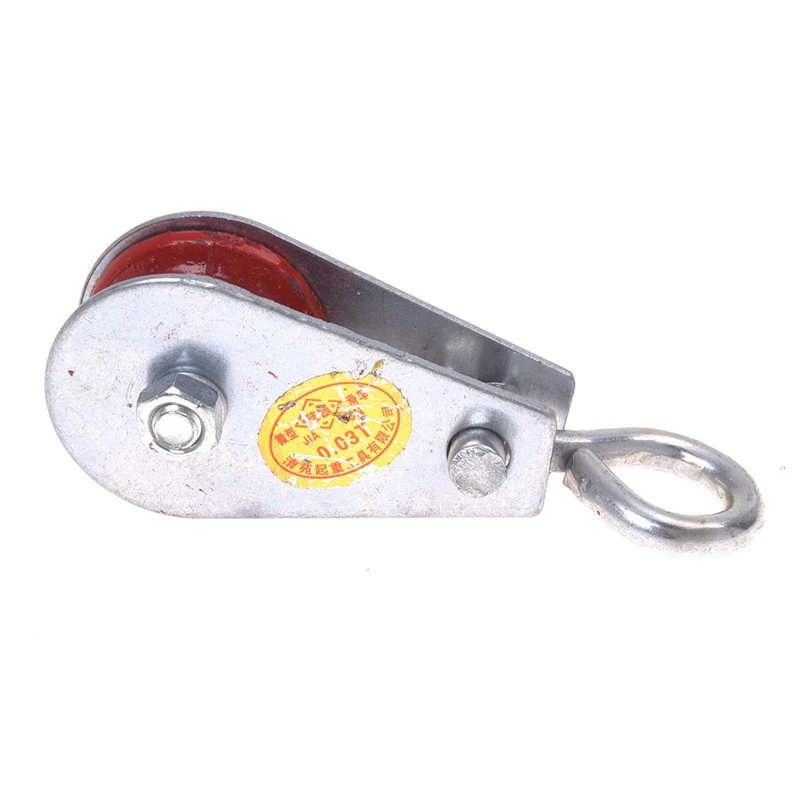 

0.03T 66.1Lbs 30Kg Silver Tone Metal Swivel Lifting Crane Pulley Block 5 Pcs