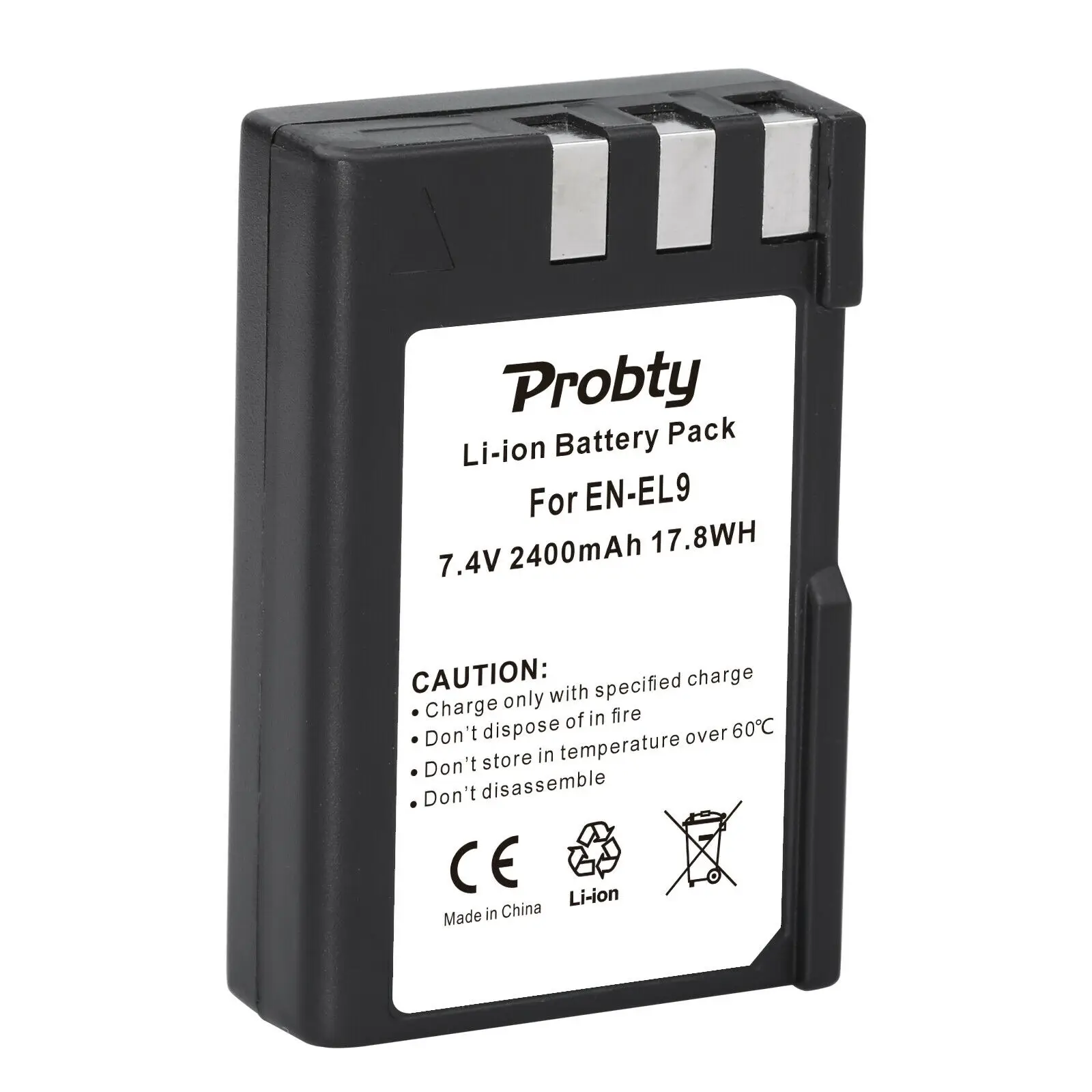 Probty En-El9 En-El9A En El9 Pacco Batteria Agli Ioni Di Litio Per Fotocamere Reflex Digitali Nikon D40 D40X D60 D3000 D5000