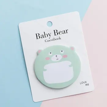 

Creative Cartoon Animal Bear Sticky Post Korea Cute Free Post Small Fresh Note Sticker Notepad Small Gift For Children