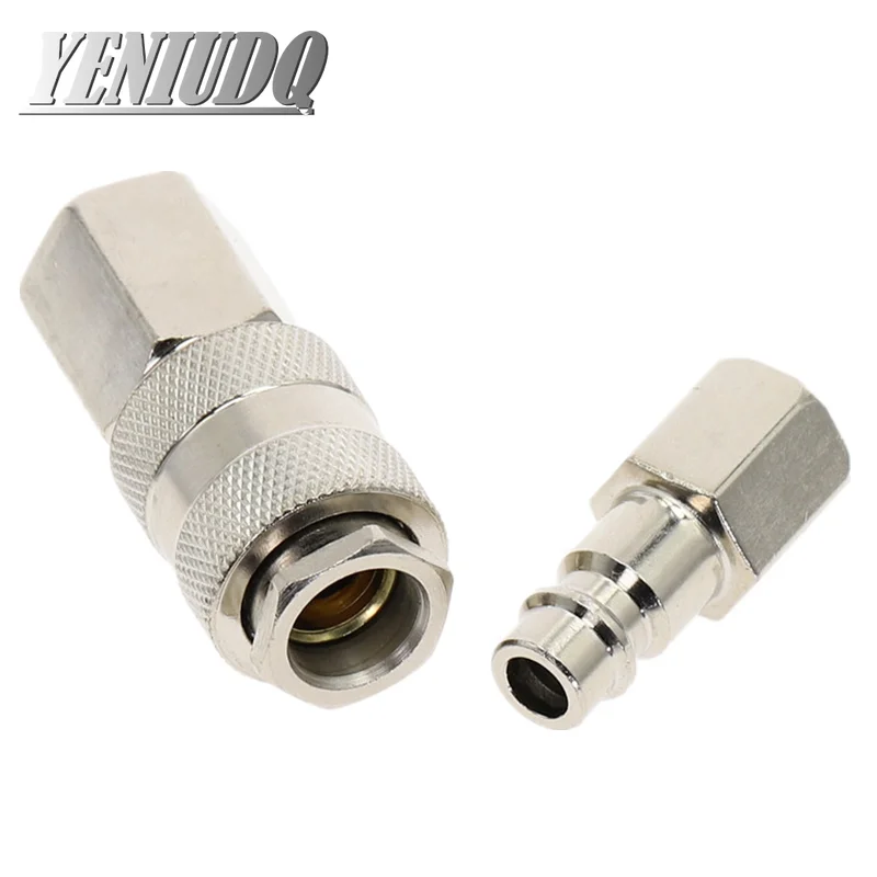 1 Pc Euro Air Line Hose Connector Fitting Female Quick Release 1/4 Inch BSP Male 