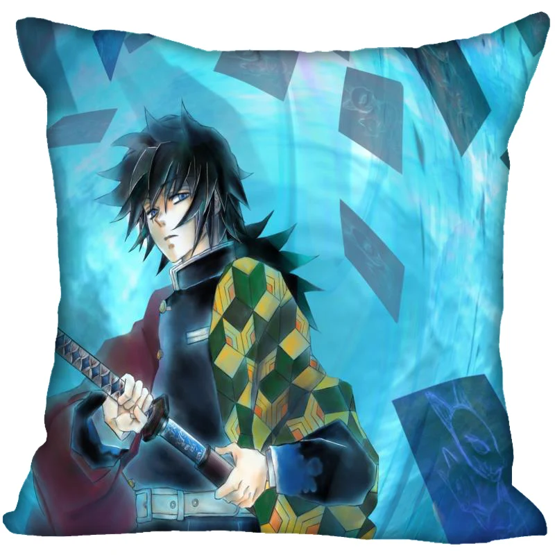 Аниме Kimetsu без Yaiba Подушка Чехол для дома декоративный чехол на подушки невидимые молнии Подушка Чехол s 35x35,40X40,45X45 см - Цвет: 26