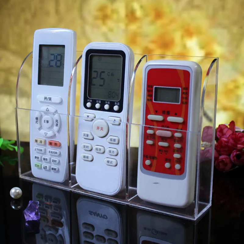 

Wall-mounted air conditioner /TV remote control storage box Organizer remote control holder cassette wall hanging rack