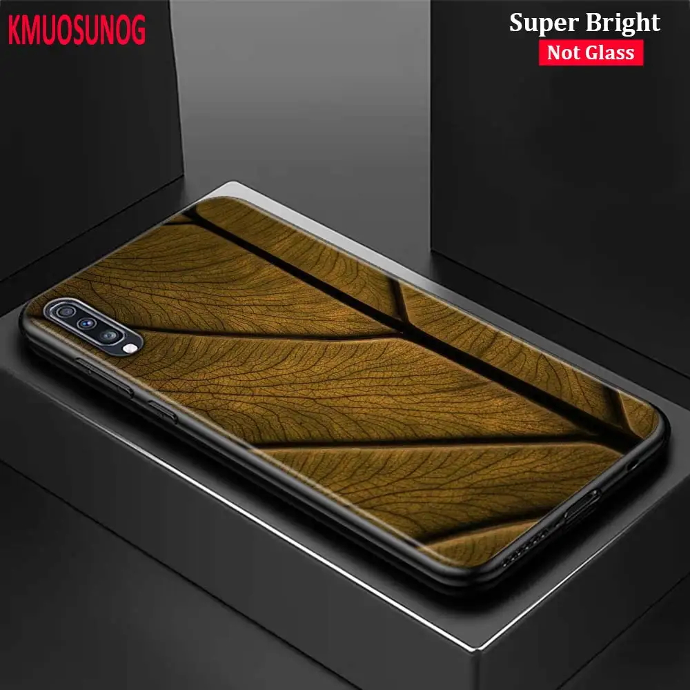 

Black Silicone Cover amazing leaf art for Samsung Galaxy A70 A90 A80 A60 A50 A40 A30S A20E A20S A10 Phone Case