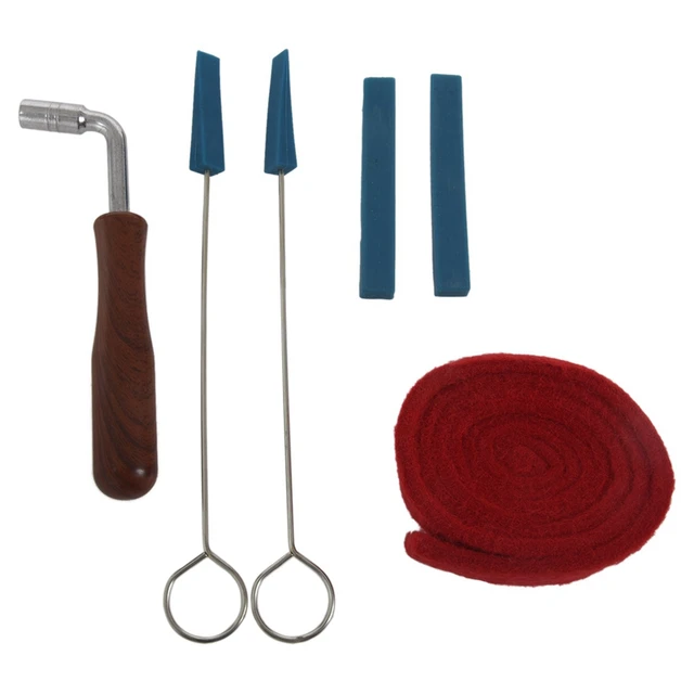 6Pcs Piano Tuning Lever Tools Kit Mute Hammer DIY Set Piano Part