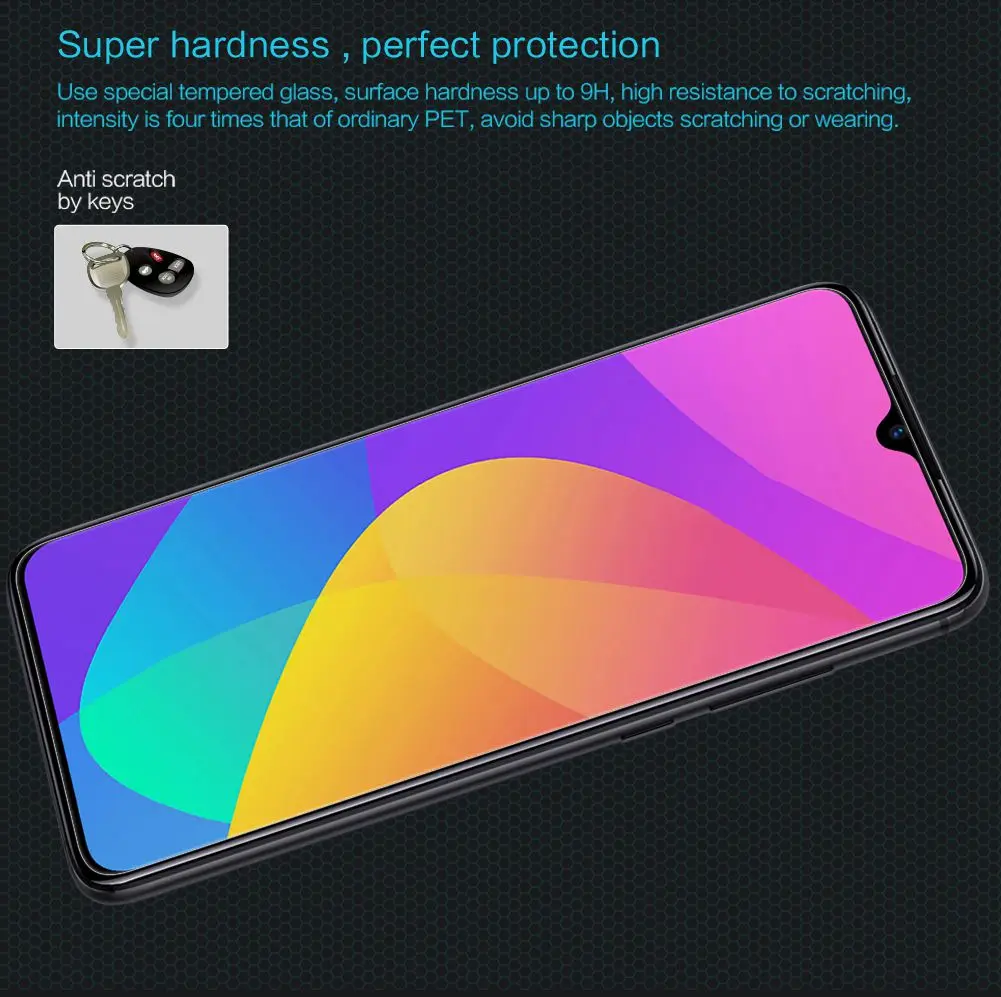 Защитное стекло для экрана Xiaomi Mi 9 Lite, оригинальное закаленное стекло NILLKIN Защитная пленка для экрана