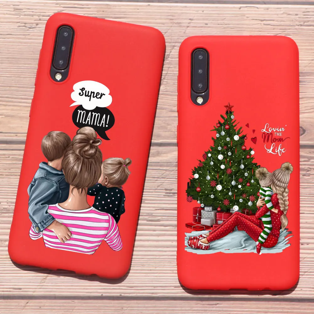 Симпатичные I Love Mama для мальчиков и девочек супер мамы ребенка чехол телефона Samsung