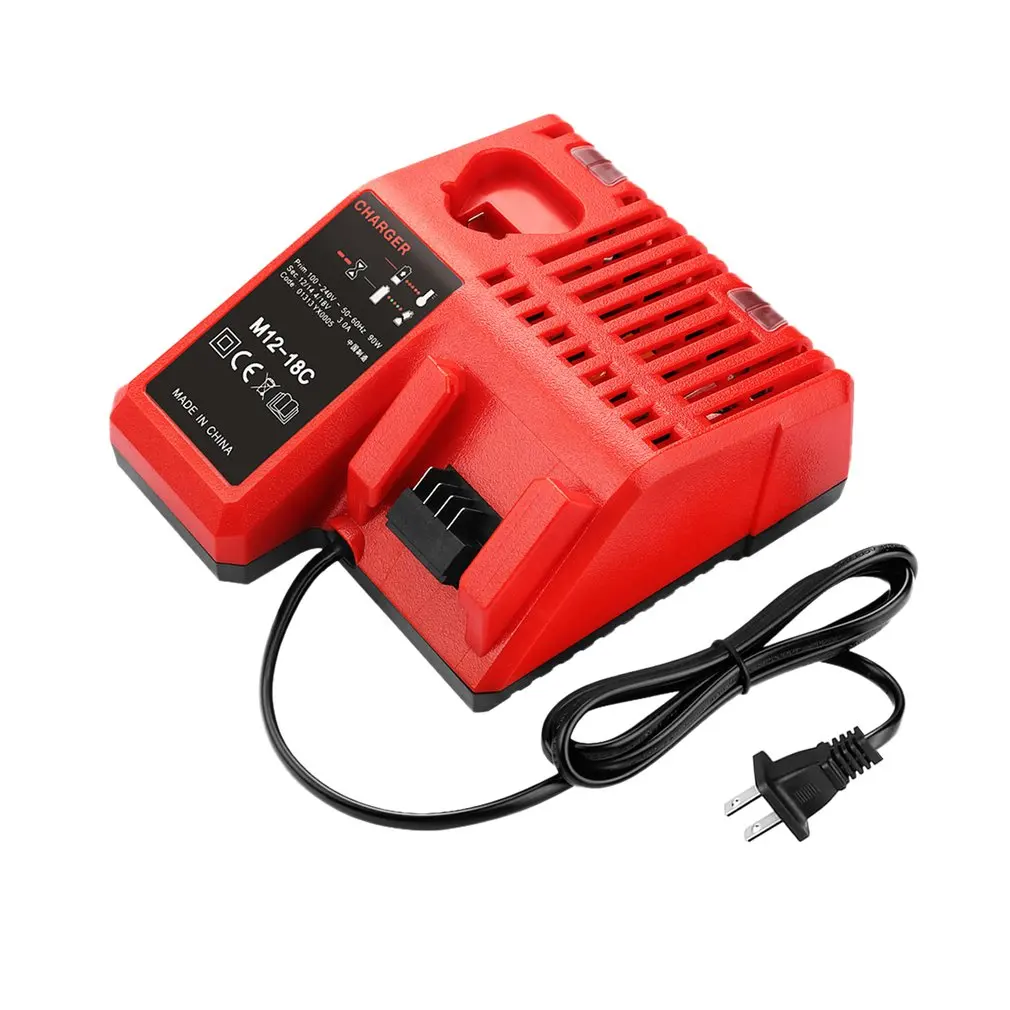 

M12-8C Tool Battery Charger 110-240V Li-ion Battery Charger for Milwaukee M12 M18 48-11-1815 48-11-1828 48-11-2401 48-11-2402