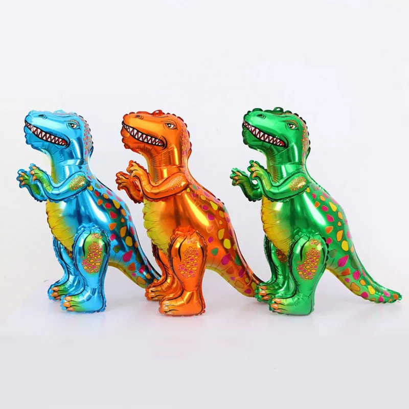 1 шт. Kawaii 3D Динозавр воздушный шар из фольги стоящий Динозавр Дракон день рождения деко вечерние товары для мальчиков Детские Игрушки гелиевые глобалы