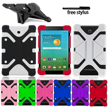 Étui universel en Silicone pour tablette Alcatel 1T /3T /A3 / Plus 10, étui de Protection antichoc + stylet gratuit 