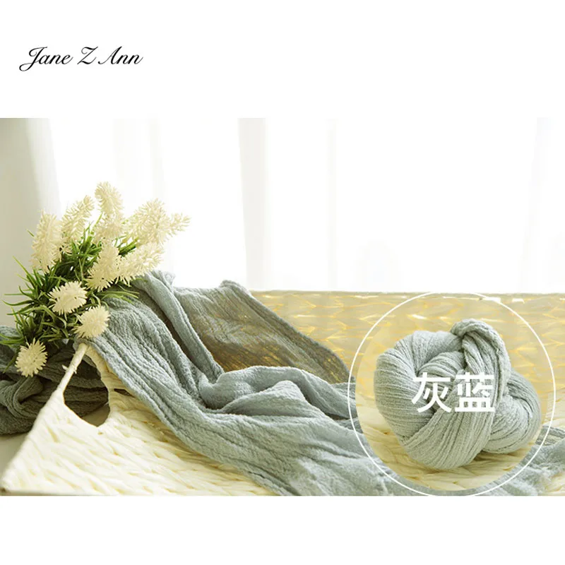 Джейн Z Ann новорожденный реквизит для фотосъемки многоцветные Пузырьковые пряжа обертывания Студийная фотосъемка аксессуары 210x20 см - Цвет: gray blue
