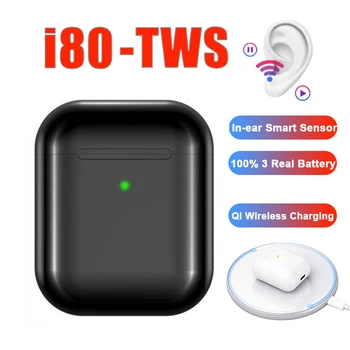 

TWS Series I80 Replica Pop up Wireless Earphone 6D Super Bass Bluetooth 5.0 Earbuds Wireless Headset with A Charging Box