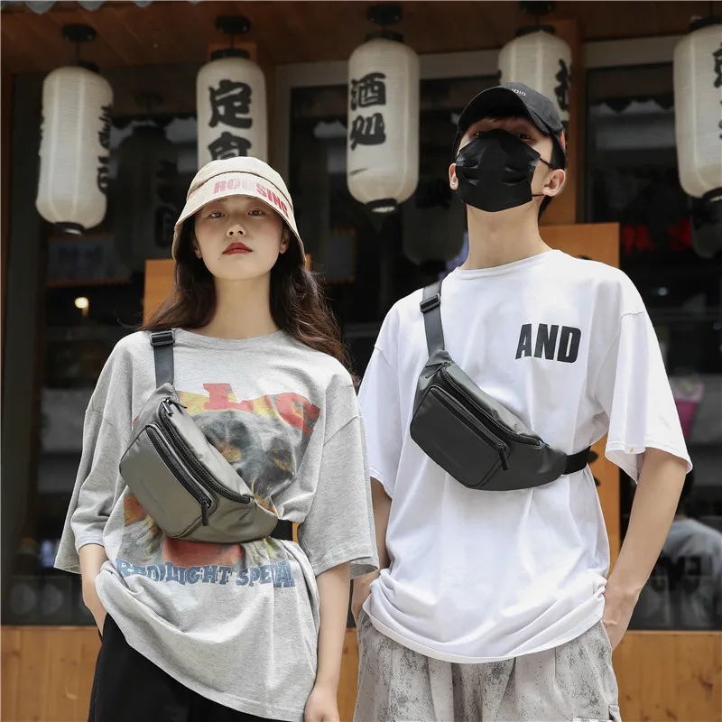 

Street Hip Hop Disco Dancing Bag Trend Couples Hong Kong Style Shoulder Bag Fashion Cool Men And Women Wallet Chest Pack