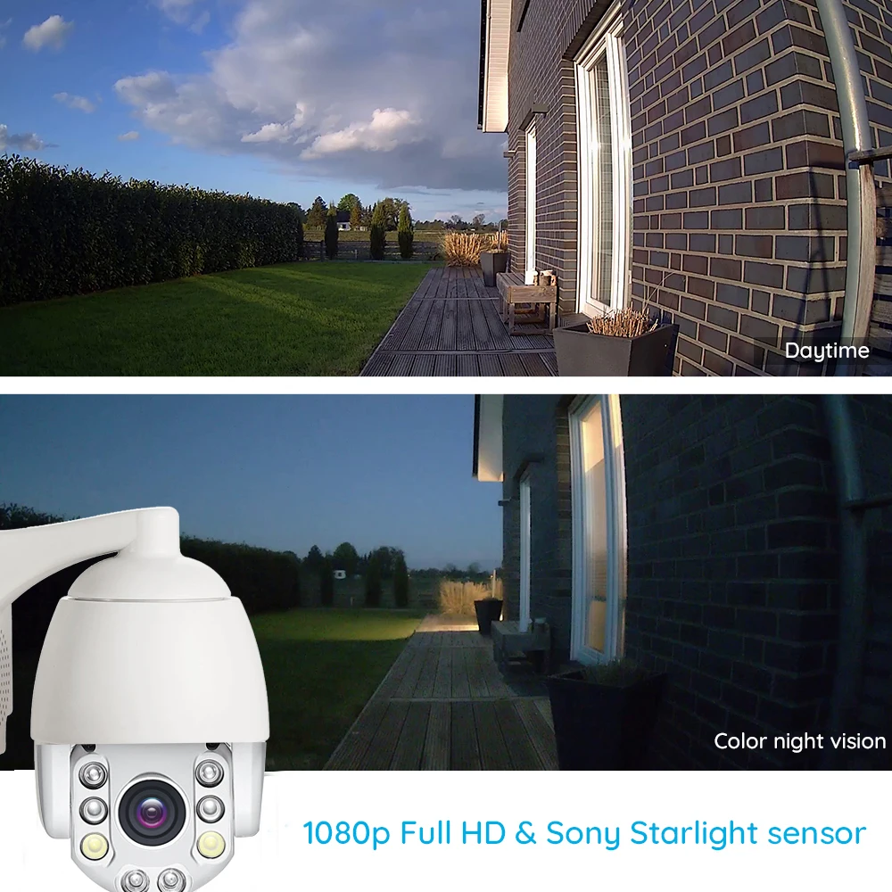 imx307 2MP 3G 4G SIM PTZ IP Camera 1080P HD IR Night Vision Speed Dome Wifi Security Camera Outdoor