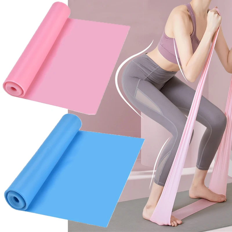 Resistance Bands 1.5M 1.8M 2M Yoga Exercise Straps Gym Strength Pilates Belts Fitness Training