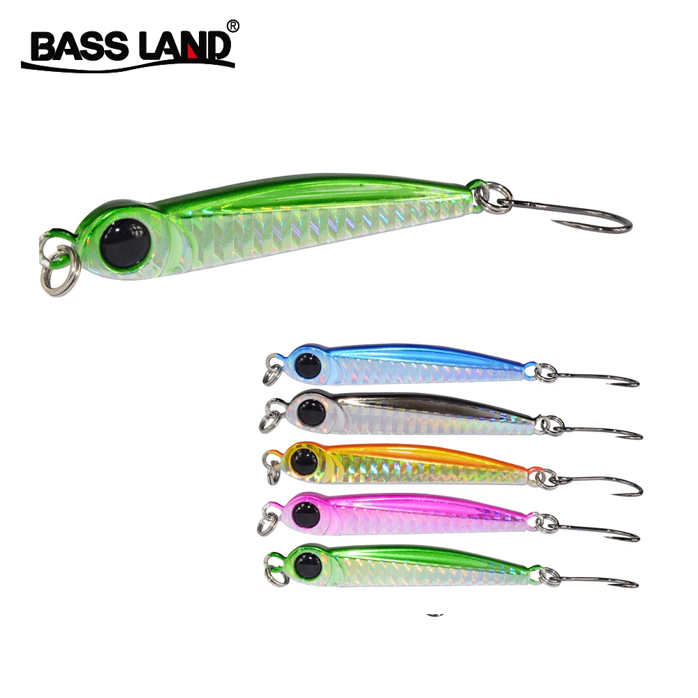 Bassland 1pcs Metal Spoon sea fishing Lure 8g 28g 39g 60g 80g Large Eye Lead lures Heavy Jig Bait Sea Fishing Accessories pesca