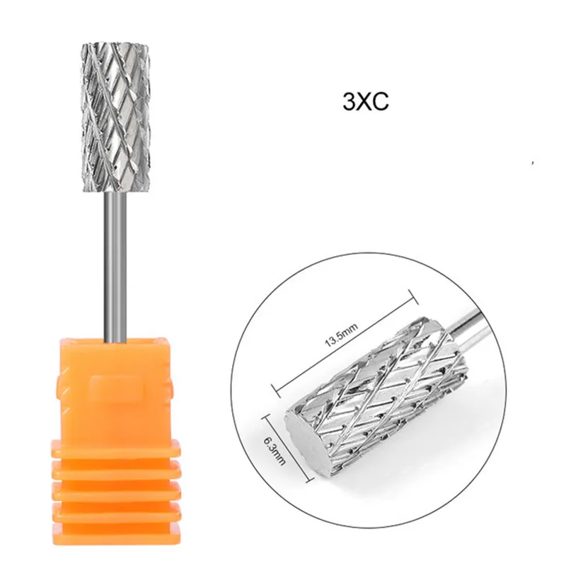 Tungsten Steel Milling Nail Drill Bit Carbide Nail Drill Bit Ceramic Alloy Milling Cutter Nail Tool Accessories 6