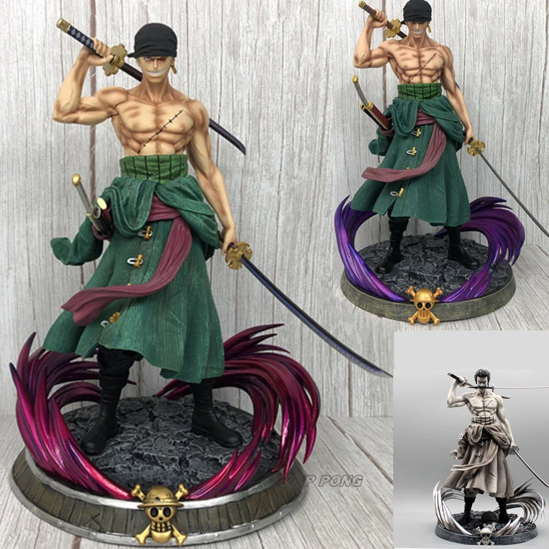 38 センチメートルワンピースロロノア ゾロ像 3 千世界バトルフォームゾロアクションフィギュアデスク装飾コレクション模型玩具 Null Aliexpress