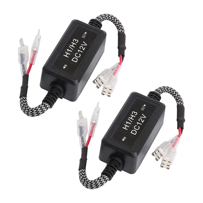 

2pcs Set C3 Car LED Headlight Light Decoder Lossless Changes H1/H3 9-32V 2.5A
