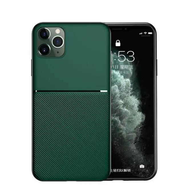 Роскошный силиконовый автомобильный Магнитный чехол для телефона iPhone 11 Pro Max XS XR X