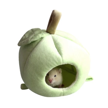 

Fruit Shape Small Pet Nest Warm Rabbit Habitat Cave Pink/Green Fleece Hamster Nest Rat Sleeping Bag