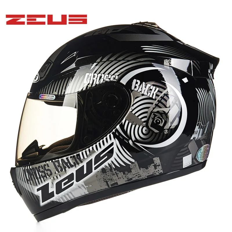 ZEUS 2000A Motorcycle Full Face Helmets ECE DOT ABS Motorbike Helmet