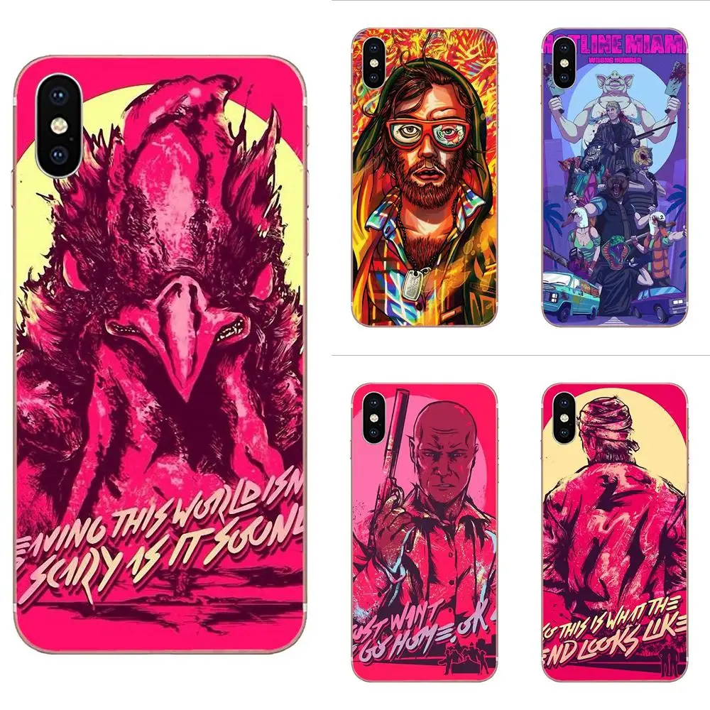 

TPU Cute Skin For Sony Xperia Z Z1 Z2 Z3 Z4 Z5 compact Mini M2 M4 M5 T3 E3 E5 XA XA1 XZ Premium Amazing Hotline Miami Artwork