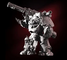 

56mm Resin Model Heavy Armor Machine Gun Soldier Figure Unpainted Unassembled