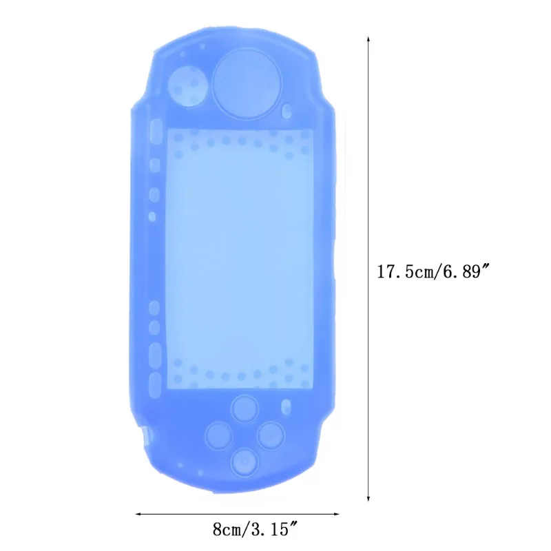 Soft-Silicone-Body-Protector-Skin-Cover-Case-For-Sony-PSP-2000-3000-Console-77UA