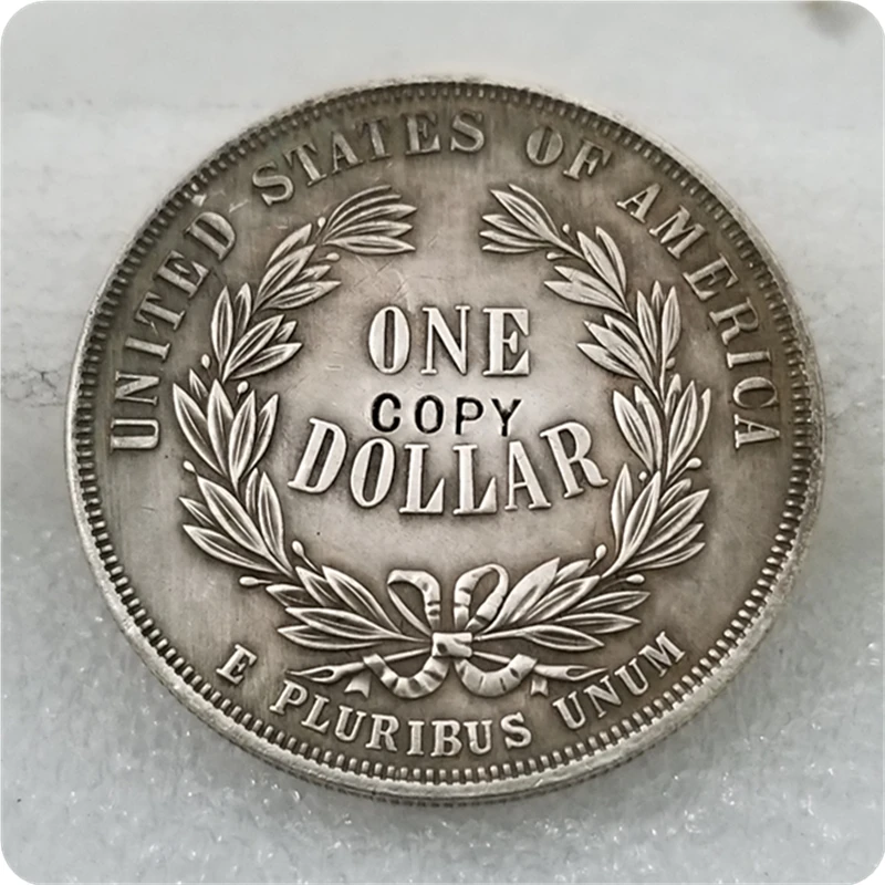 1876$1 Liberty seat On Globe Trade Dollar, Judd-1467, Pollock-1618 копия