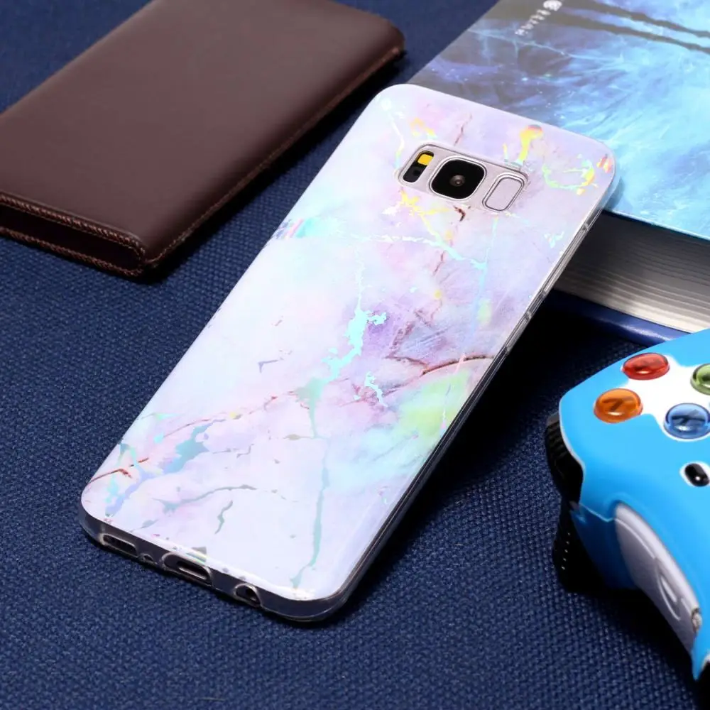 

L-FADNUT Elegant Marble Case For Samsung Galaxy S5 S5 NEO S6 S7 edge S8 S9 S10 Plus Patterned Classic Matte Soft TPU Cover Funda