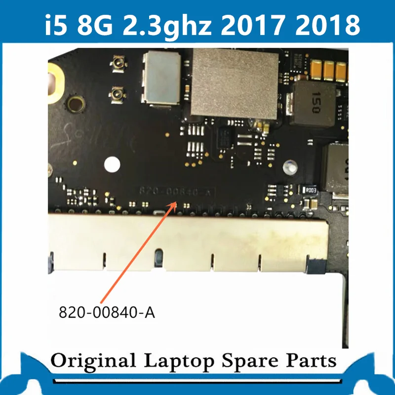 Материнская плата для ноутбука Macbook Pro Retina13'A1708 материнская плата 820-00840-A основная плата i5 8G 2,3 ГГц тестирование