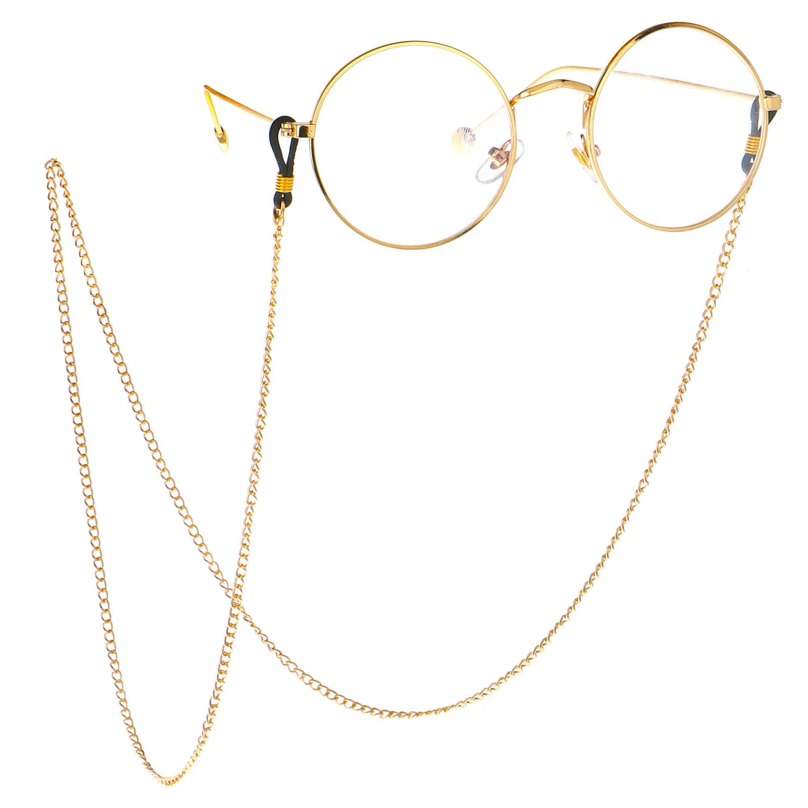 

Heat-Fashion Simple Sunglasses Supporting Gold Glasses Chain Glasses Chain