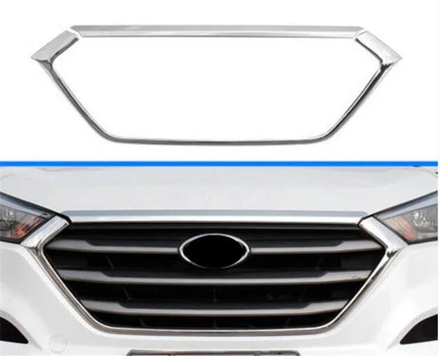 Подходит для hyundai Tucson TL- Нержавеющая решетка автомобиля Стайлинг украшение автомобиля яркие блестки защитные чехлы аксессуары fas - Цвет: Многоцветный