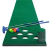 Golf Beer Pong Game Set Green Mat for Home Use Training Equipment Golf Putting Practice Mats for Outdoor/Indoor Family Party ► Photo 2/6