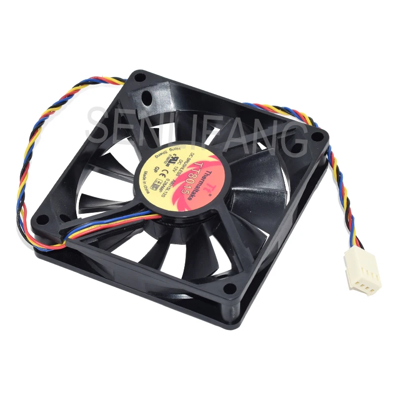 Для TT-8015 A8015L12S 8 см 4PIN ШИМ контроль скорости температуры тишина 1 5 толстый 12 В 0.28A