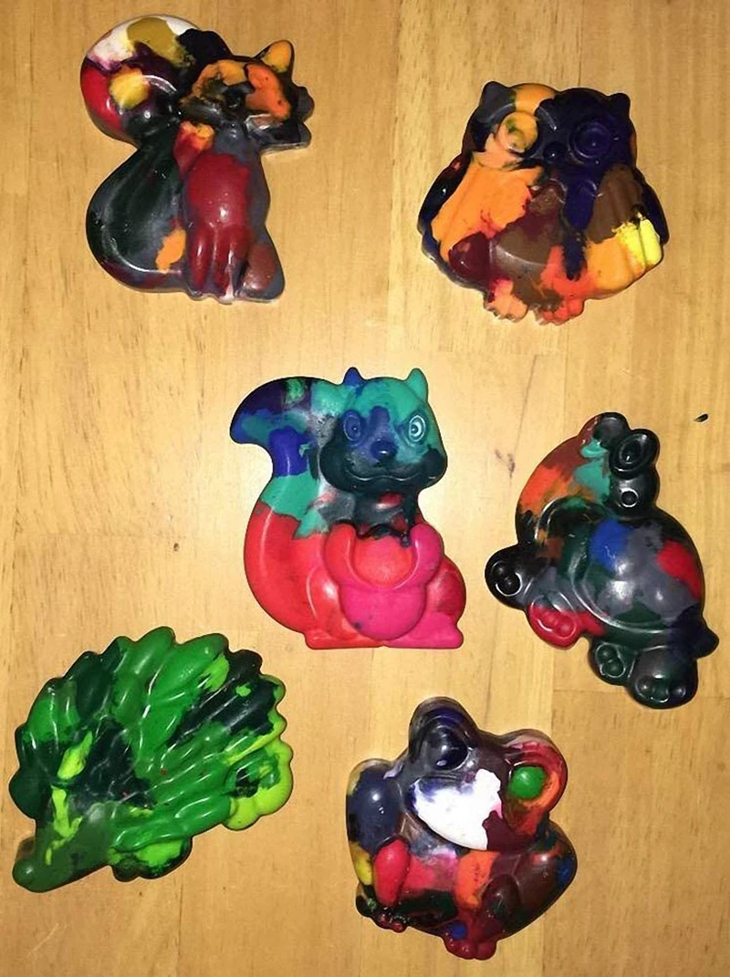 1Pcs Forest Animals Silicone SoapMold Squirrel Frog Fox Turtle Owl Hedgehog Tray for Ice Cube, Jello, Cake Soap Making