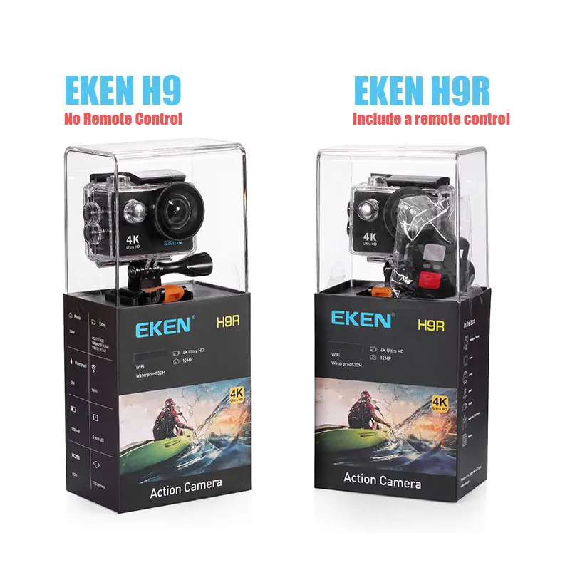 Цена Новое поступление! Оригинальная Экшн камера Eken H9R H9 Ultra HD 4 K, 30 м, водонепроницаемая, экран 2,0 дюйма, 1080 p, Спортивная камера go extreme pro cam
