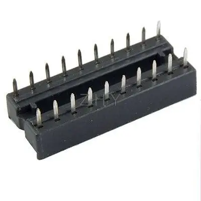 

24 Pcs 20 Pin Solder Type 2.54mm Pitch DIP IC Sockets Adaptors